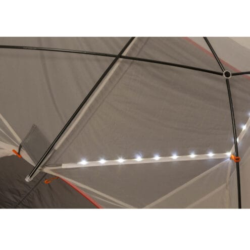 Tältbelysning med Copper Spur HV UL3 mtnGLO tält för tre personer från Big Agnes.