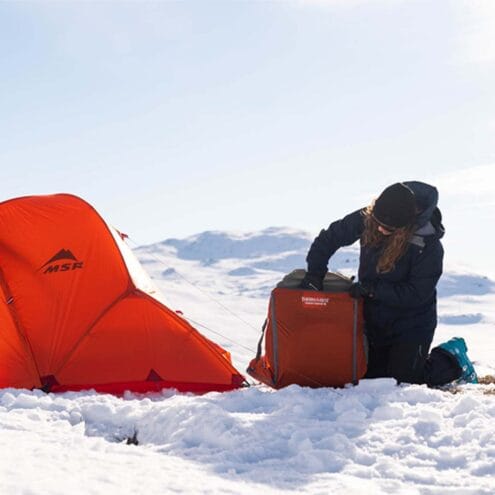 Therm-a-Rest Trekker Chair i snön