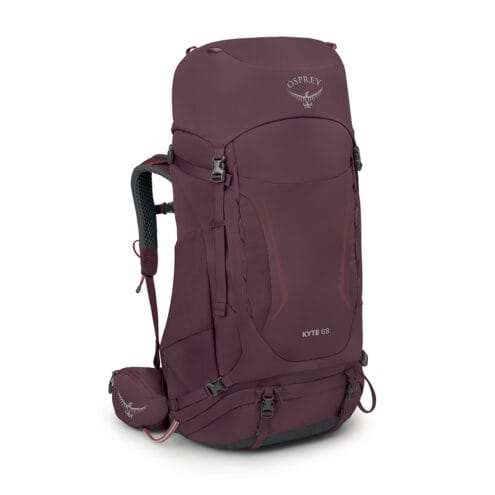 Kyte 68 i lila från Osprey med bra förvaring och 68 liter.