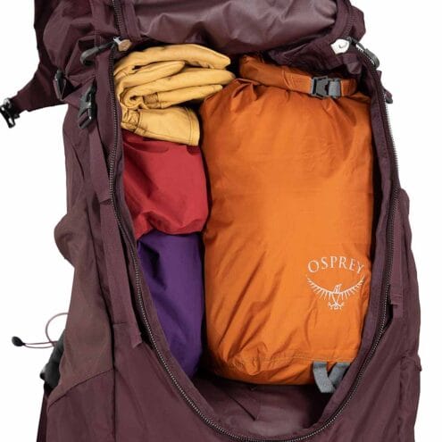 Rymlig ryggsäck från osprey kyte 58