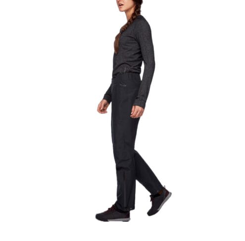 Black diamond Liquid point dambyxa från sidan på modell.