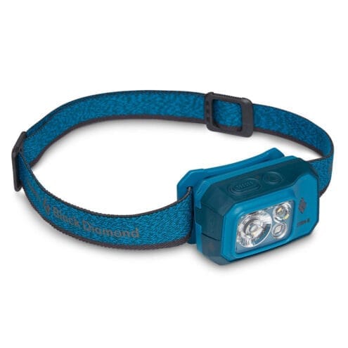 Blå pannlampa från Black Diamond Storm 500-R.