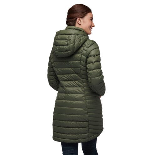 Baksidan av Access Full Length Down Parka från Black Diamond.