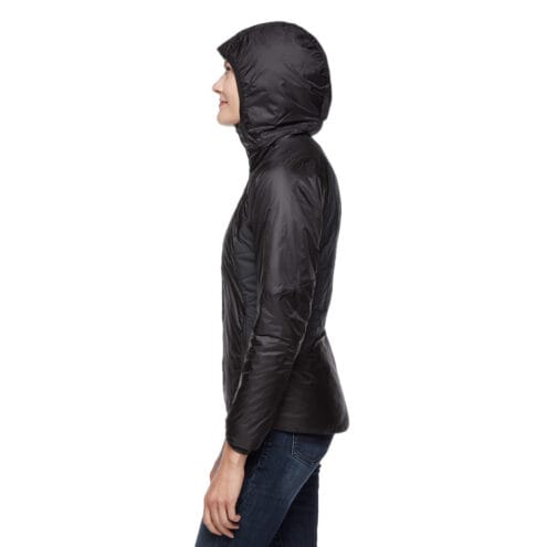 Black Diamond Vision Hybrid Hoody (dam) från sidan på modell