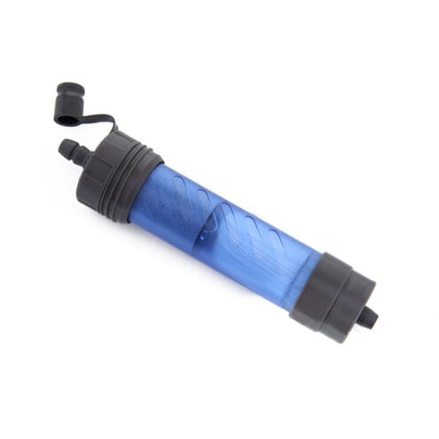 Närbild på LifeStraw Flex Squeeze Bottle med filtersugrör.