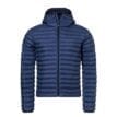 Blå täckjacka för herr från Echo Featherless Hoody med isolerande huva.