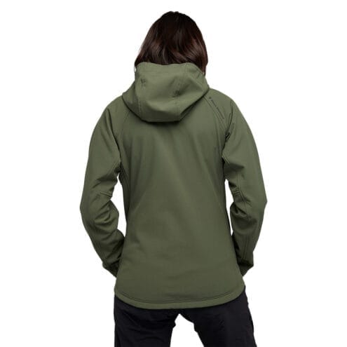 Baksida av Element Hoody fleecejacka för dam