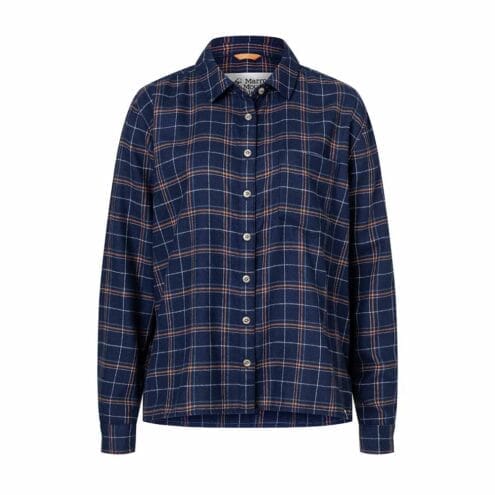 Rutig navy skjorta från Marmot Wm‘s Fairfax Boyfriend .