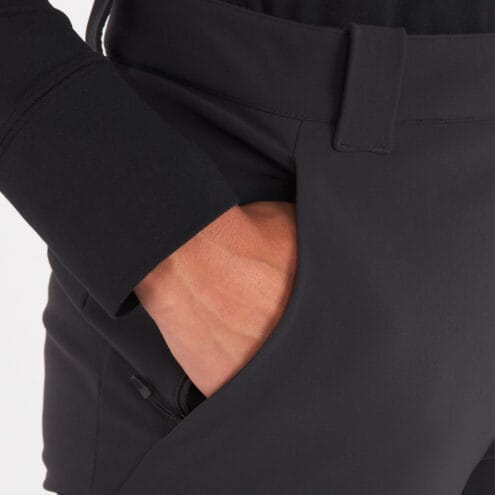 Närbild på fick tillhörande Kate Pant skidbyxor från Marmot.