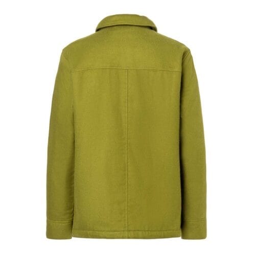 Baksidan av flanellskjortan Ridgefield Heavyweight Sherpa som är slitstark.