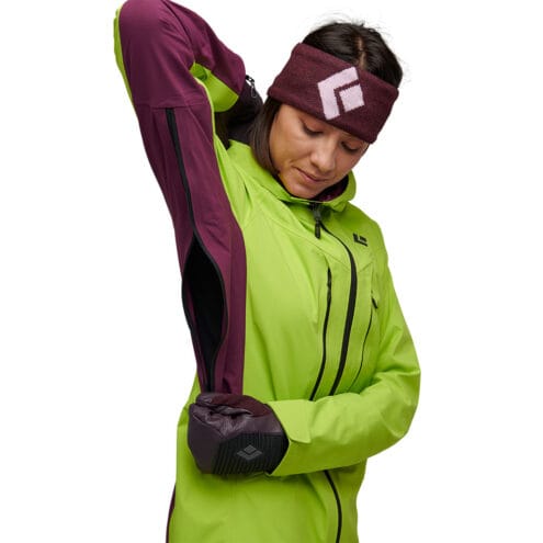 Stretch tyg på Black Diamond Dawn Patrol Hybrid Shell (dam)