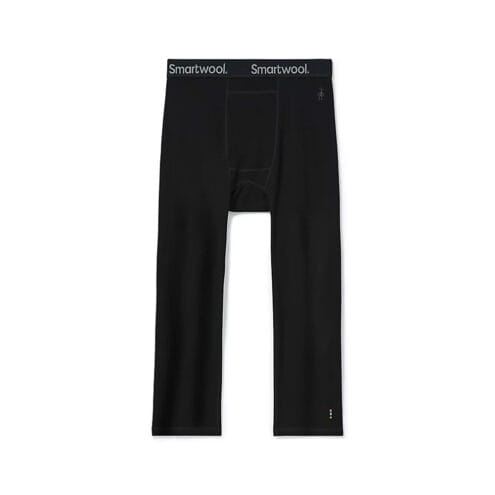 Svarta långkalsonger för herr från Smartwool Intraknit Merino 200 i 3/4-modell.