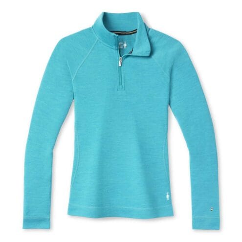 Ljusblå underställströja för dam från Smartwool Merino 250 Base Layer Crew.