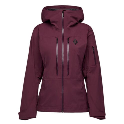 Black Diamond Recon Stretch LT Shell (dam) i färgen blackberry