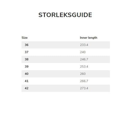 Storleksguide.