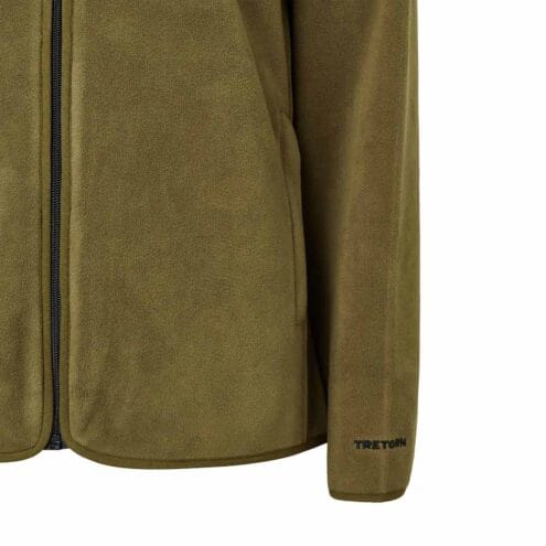 Fleecejacka från Tretorn Tech Fleece Hood i färgen dark olive.