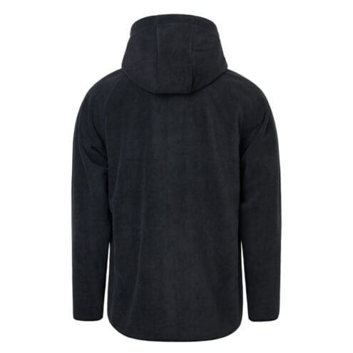 Baksidan av Tretorn Tech Fleece Hood i färgen svart.