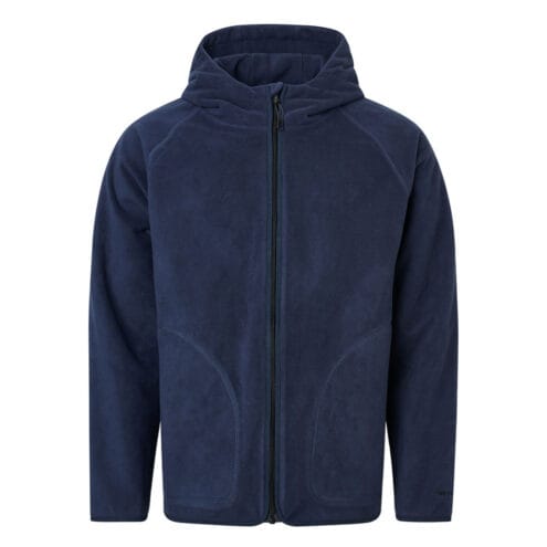 Navyfärgad fleecejacka för herr från Tretorn Tech Fleece Hood.