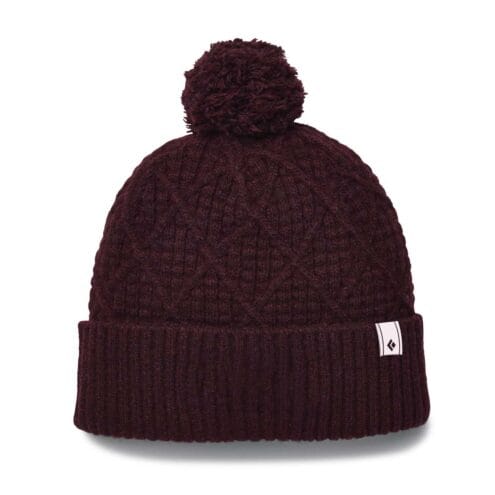 Black Diamond varm mössa i färgen Black BurryCable Cuff Pom