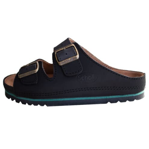 Scholl Airbase snygg sandal i färgen svart