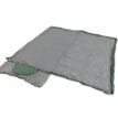 en utfälld Outwell Contour Lux XL Green campingsovsäck