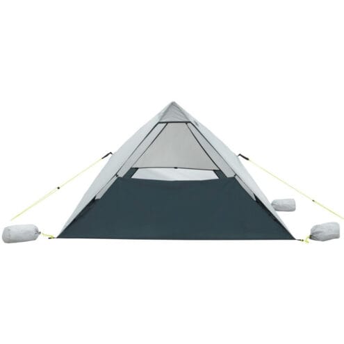 stängd framsida av Outwell Formby Beach Shelter – strandtält