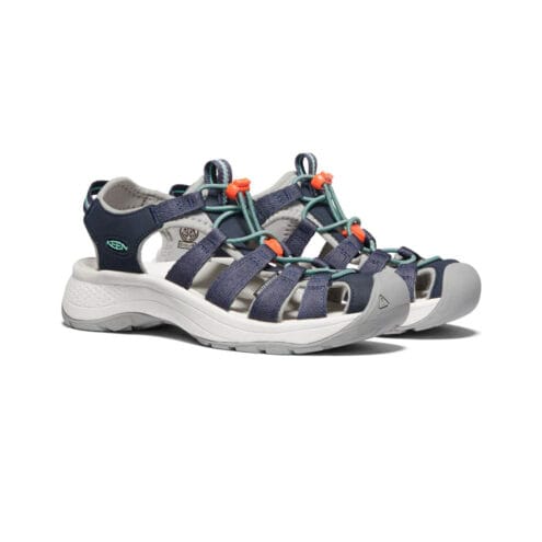 Ett par Keen Women's Astoria West Sandal (dam).