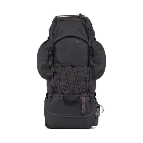 färgen raven av Klättermusen Ymer 2.0 Backpack vandringsryggsäck 75L + 15L (unisex)