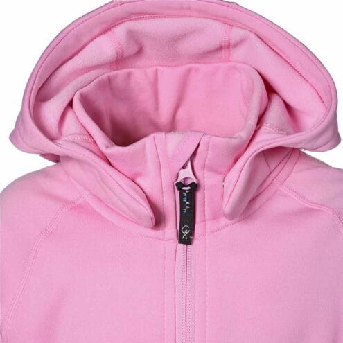 Närbild på huva på PANDA HOODIE 86CL-128CL