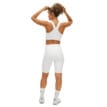 Kay Bike Tights white på modell bakifrån