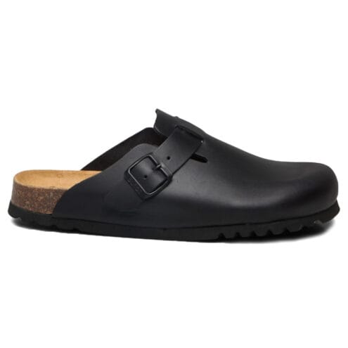 SCHOLL OLIVIER LEATHER BLACK i profil