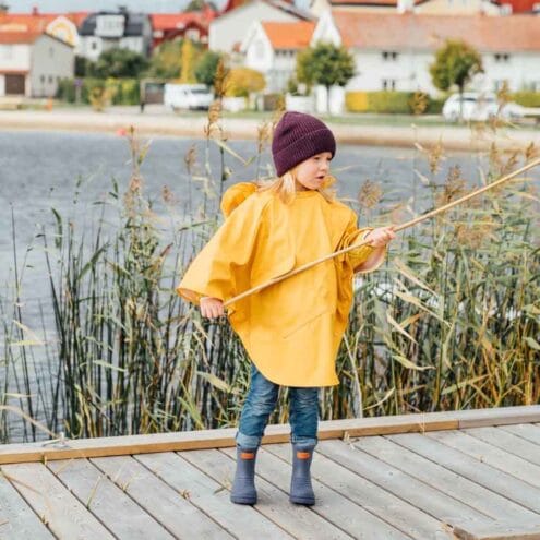 Grytgöl WP på en modell på en brygga