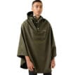 En modell har på sig en grön Tretorn PU Light rainponcho