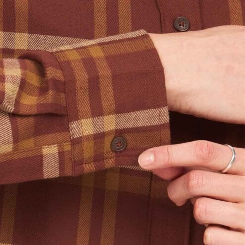 Närbild på ärm av Marmot Wm Fairfax Novelty Lightweight Flannel LS