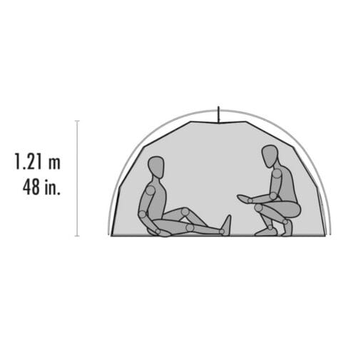 Ritning på MSR Elixir 4 Tent