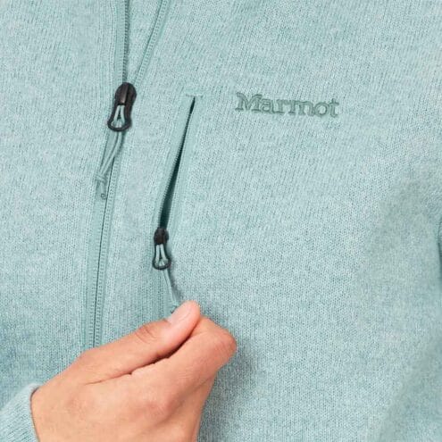 Närbild på dragkedja av Wm's Drop Line Jacket