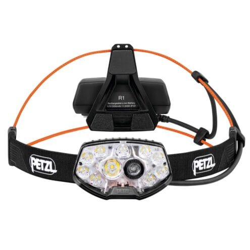 petzl NAO PL pannlampa rakt framifrån