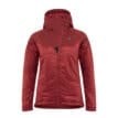 Klättermusen Alv Hoodie huvjacka med dragkedja i färgen rose red