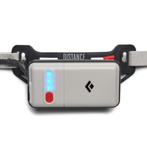 Baksidan av Black Diamond Distance 1500 Headlamp pannlampa batteri