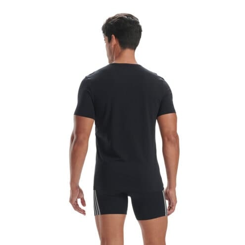 Rygg på Adidas V-Neck T-Shirt (2PK) som är på en modell