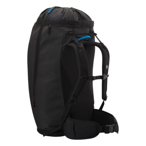 Baksida av Black Diamond Creek 50L ryggsäck