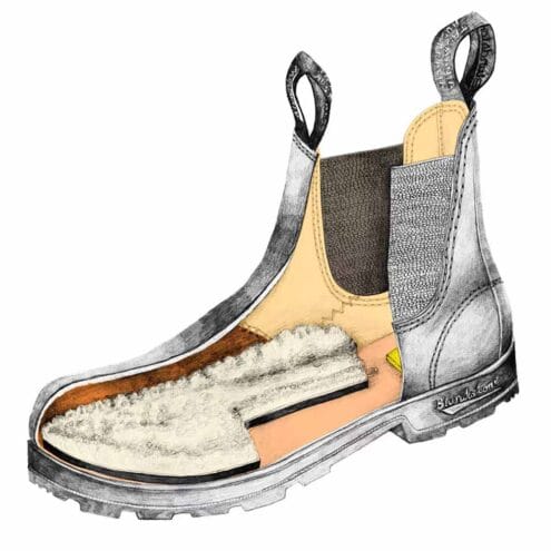 insida fodring av Blundstone 566 kängor (unisex)