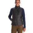 Marmot Highlander Vest dunväst (dam) framifrån som bärs av en modell