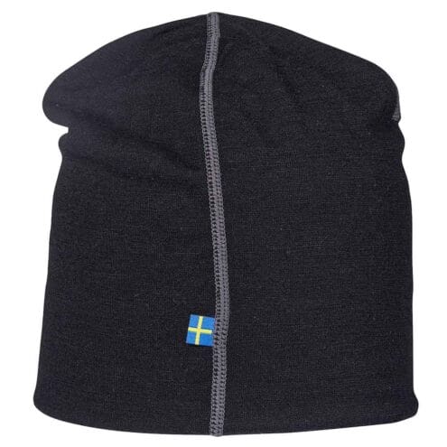 Baksida av ISBJÖRN HUSKY BEANIE i svart