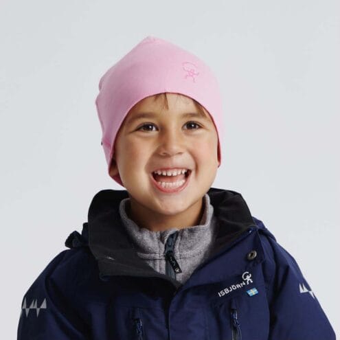 Isbjörn of Sweden Panda Beanie mössa för barn på ett barn