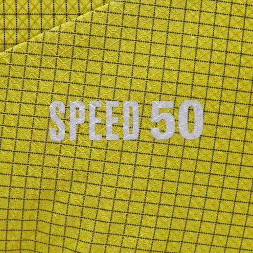 Black Diamond Speed 50L ryggsäck närbild på material