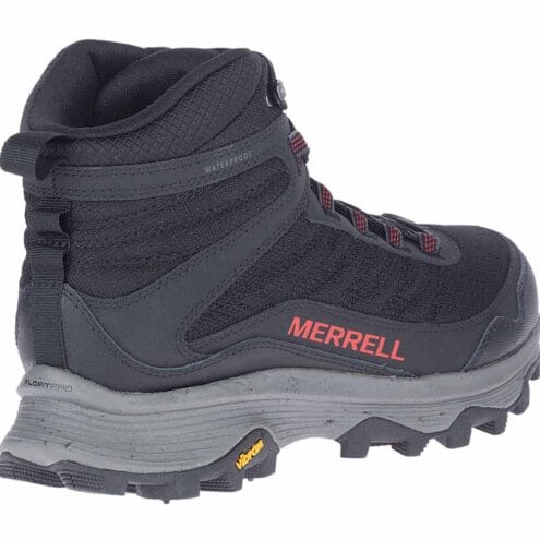 Baksida snett från sidan på Merrell Moab Speed Thermo Mid Waterproof Spike (herr)