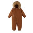 Småbarn vattentät vinteroverall Gotland i färgen cinnamon brown