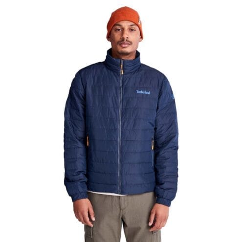 Timberland Axis Durable Water repellent packable jacka (herr) på en modell i navy