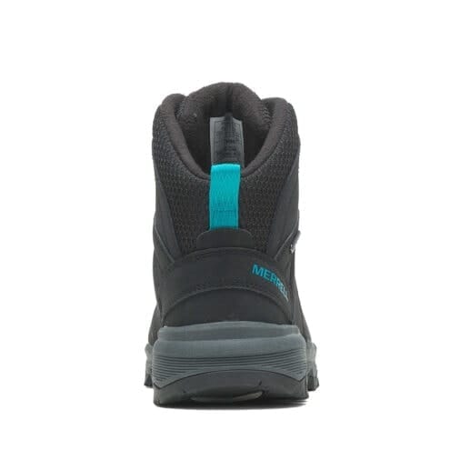 Baksida häl av en snygg Merrell Vigo Thermo Mid Leather Waterproof vandringskängor (dam)